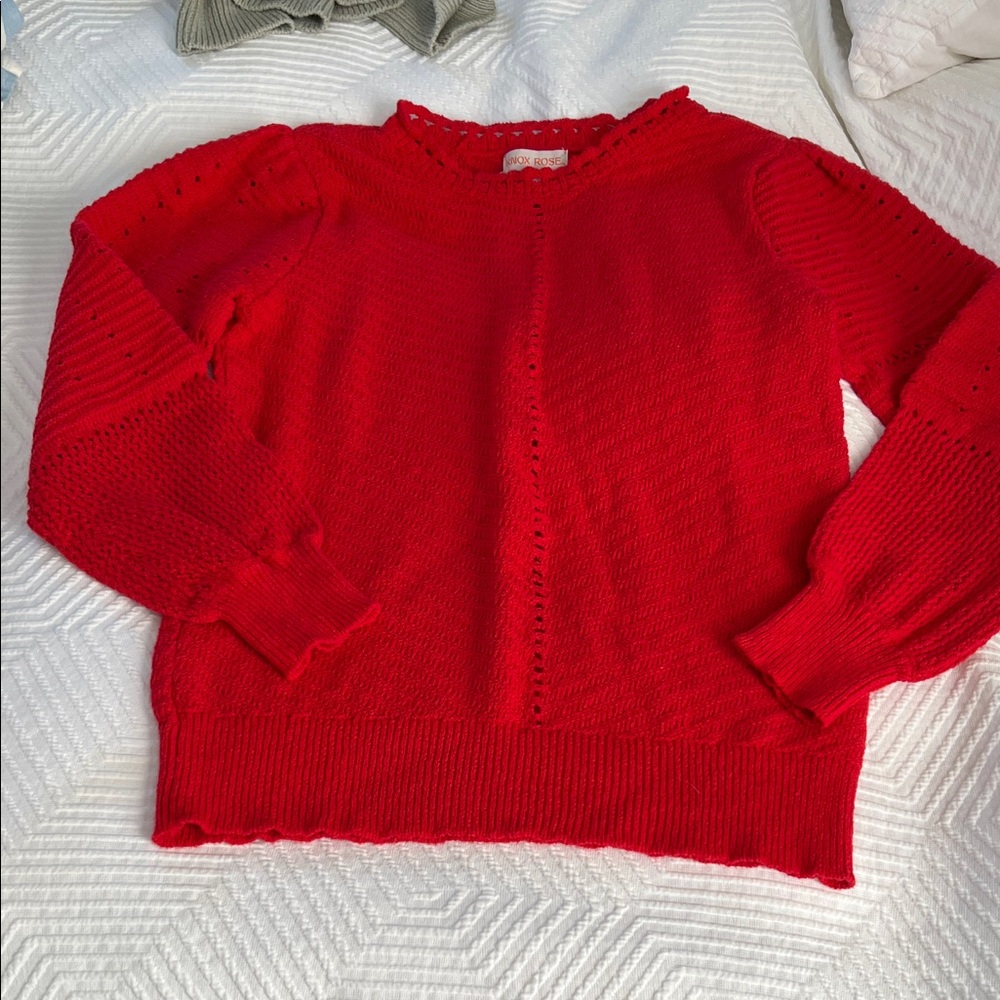 Knox Rose Vibrant Red Women's Sweater